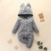 【0M-12M】Baby Cute Hooded Romper