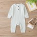 【3M-3Y】Baby Multicolor Long-Sleeved Pit Strip One-Piece Romper - 4504