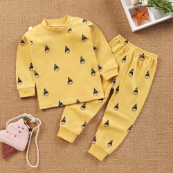 【6M-9Y】Kids Two-piece Cotton Home Suit