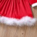 【12M-5Y】Girl Sweet Christmas Red Dress With Hat