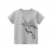 【18M-9Y】Boy Cotton Dinosaur Print Short Sleeve Tee