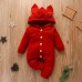 【0M-12M】Baby Cute Hooded Romper