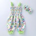 【6M-18M】Girls Sweet Cute Suspender Lace Lantern Jumpsuit - 3514