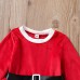 【12M-5Y】Girl Sweet Christmas Red Dress With Hat