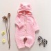 【3M-24M】Baby Cute Hooded Long-sleeved Knit One-piece Romper