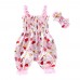 【6M-18M】Girls Sweet Cute Suspender Lace Lantern Jumpsuit - 3514