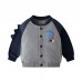 【18M-9Y】Boys Casual Dinosaur Print Sweatshirt Cardigan