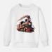 【12M-9Y】Boy Train Print Cotton Stain Resistant Long Sleeve Sweatshirt