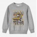 【12M-9Y】Boy Road Roller Print Cotton Stain Resistant Long Sleeve Sweatshirt