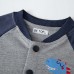 【18M-9Y】Boys Casual Dinosaur Print Sweatshirt Cardigan