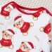 【0M-18M】Unisex Baby Cute Christmas Print Long Sleeve Romper