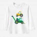 【12M-9Y】Boys Agricultural Combines Print Cotton Stain Resistant Long Sleeve T-shirt