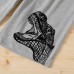 【4Y-13Y】2-piece Boys Casual Dinosaur Print Round Neck Short Sleeve T-shirt And Shorts Set