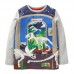 【18M-7Y】Boys Dinosaur Luminous Pattern Print Long Sleeve T-shirt - 4114