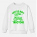 【12M-9Y】Boy Letter And Tractor Print Cotton Stain Resistant Long Sleeve Sweatshirt