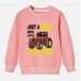 【12M-9Y】Boys Tractor And Letters Print Cotton Stain Resistant Long Sleeve Sweatshirt