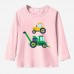 【12M-9Y】Boys Agricultural Combines Print Cotton Stain Resistant Long Sleeve T-shirt