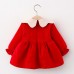 【12M-4Y】Girls Bear Decoration Long-sleeved Dress - 33342