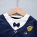 【12M-5Y】Boys College Style Long-sleeved Top And Pants Two-piece Suit