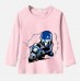 【12M-9Y】Boy Motorbikes Print Cotton Stain Resistant Long Sleeve T-shirt