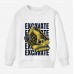 【12M-9Y】Boy Cotton Stain Resistant Excavator Print Long Sleeve Sweatshirt