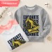 【12M-9Y】Boy Cotton Stain Resistant Excavator Print Long Sleeve Sweatshirt