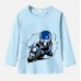 【12M-9Y】Boy Motorbikes Print Cotton Stain Resistant Long Sleeve T-shirt