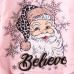 【3M-18M】Baby Girl Cute Plaid Christmas Santa Claus Print Romper