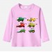 【12M-9Y】Boy Agricultural Harvester Combine Print Cotton Stain Resistant Long Sleeve T-shirt