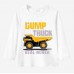 【12M-9Y】Boy Dump Trucks Print Cotton Stain Resistant Long Sleeve T-shirt