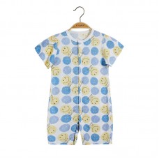 【3M-24M】Unisex Baby Onesies Soft Bamboo Antibacterial Cartoon Print Short Sleeve Romper