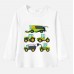 【12M-9Y】Boy Agricultural Harvester Combine Print Cotton Stain Resistant Long Sleeve T-shirt