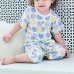 【3M-24M】Unisex Baby Onesies Soft Bamboo Antibacterial Cartoon Print Short Sleeve Romper