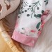 【0M-18M】Baby Girl Fawn Floral Print Long Sleeve Romper