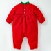 【3M-24M】Baby Girl Christmas Bow Long Sleeve Romper