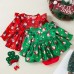 【3M-24M】Baby Girl Christmas Print Long Sleeve Romper