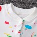 【0M-24M】Unisex Baby Cotton Cartoon Print Long Sleeve Romper