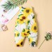 【3M-24M】Baby Girl Sunflower Print Sleeveless Romper