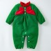 【3M-24M】Baby Girl Christmas Bow Long Sleeve Romper