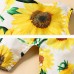 【3M-24M】Baby Girl Sunflower Print Sleeveless Romper