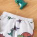 【18M-6Y】2-piece Boys Dinosaur Print Round Neck Long-sleeved Sweatshirt And Pants Set