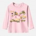 【12M-9Y】Boy Cotton Stain Resistant Excavators And Dump Trucks Print Long Sleeve Tee