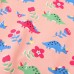 【18M-7Y】Girls Pink Dinosaur Print Long Sleeve Sweatshirt