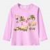 【12M-9Y】Boy Cotton Stain Resistant Excavators And Dump Trucks Print Long Sleeve Tee